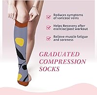 Vista 96 de Sooverki - Calcetines de compresión de cobre para circulación, para mujeres y hombres, 6 pares, para correr, atletismo, medicina, enfermería, viajes