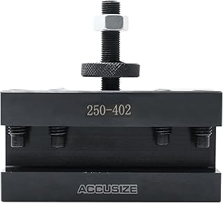 Accusize Industrial Tools Ca Boring, Turning and Facing Holder, Working with 1'' Turning Tools, Quick Change Tool Holder, Style No 2, 0250-0402