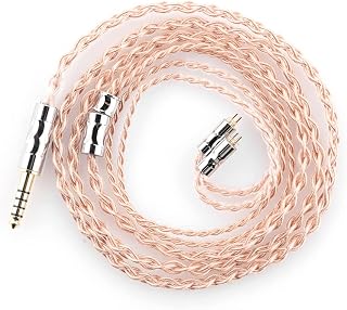 Fanmusic Moondrop LINE T 6N OCC Single Crystal Copper 196-Core Litz Structure Earphone Upgrade Cable 0.78mm 2Pin 4.4mm Balanced Cable