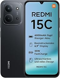 XIAOMI Redmi 15C, Smartphone 4+128Go, écran 6,9 Pouces 12…
