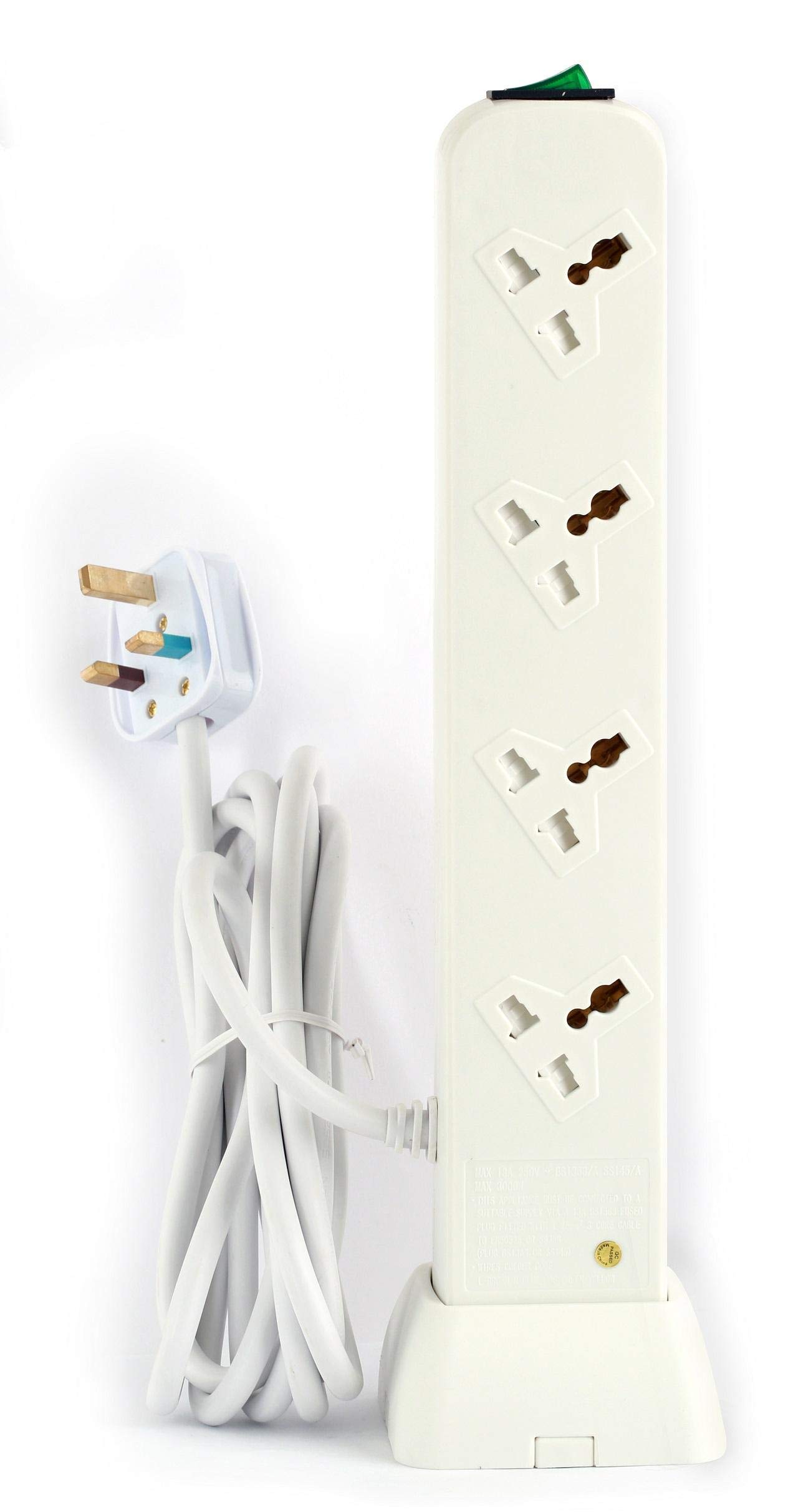 Terminator 8 Way Universal Vertical Power Extension with 2 Usb Ports - 8a