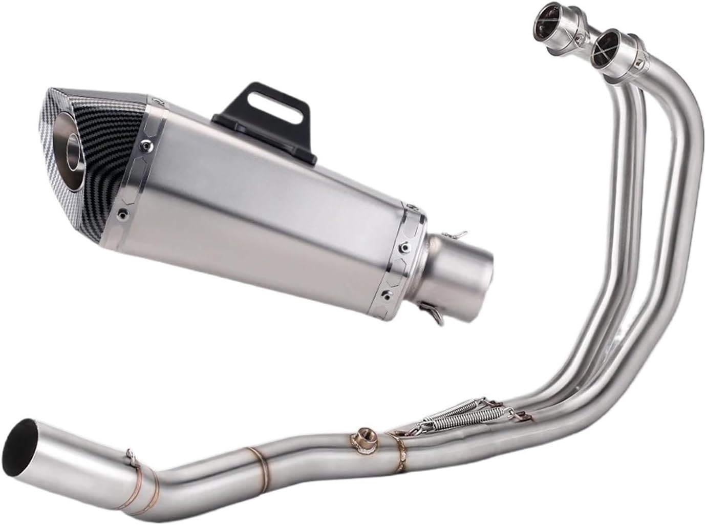 Motorcycle Exhaust Escape Moto Full System Front Link Pipe Muffler Slip On For YAM&AHA YZF R3 R25 MT03 2015-2025(Style C)