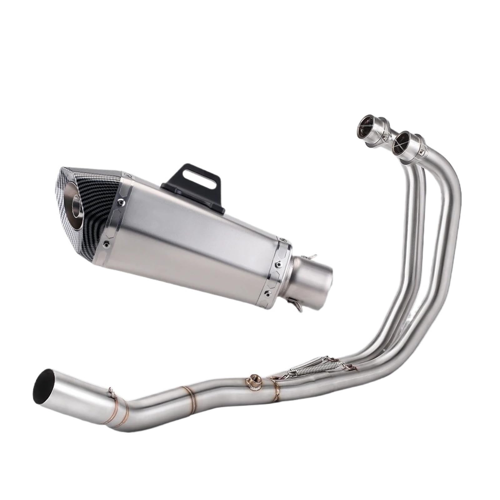 Motorcycle Exhaust Escape Moto Full System Front Link Pipe Muffler Slip On For YAM&AHA YZF R3 R25 MT03 2015-2025(Style C)