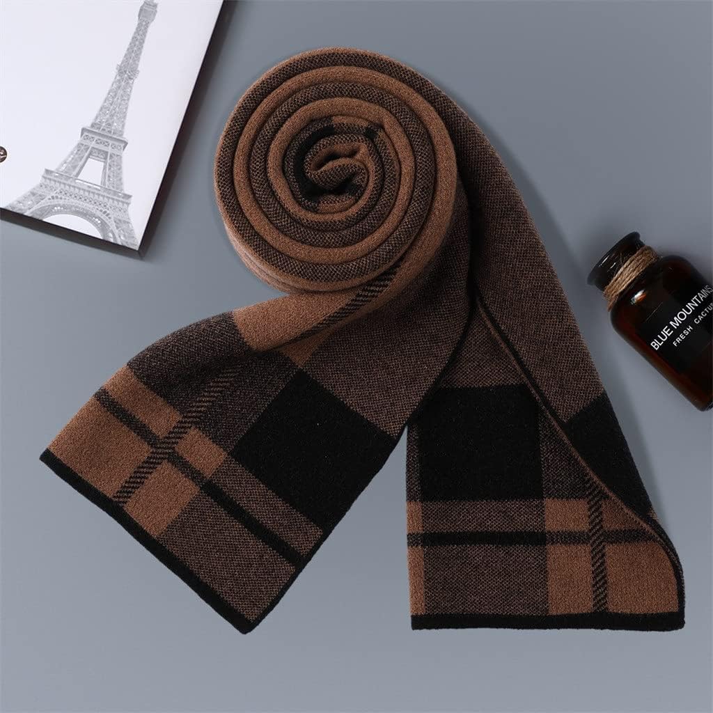 YMGSCC(君を愛してる)☆【完売間近】 [君を愛してる] 秋と冬の男性の暖かいウールのチェック柄スカーフイギリスのビジネスビブの男性の韓国語版の野生のトレンド