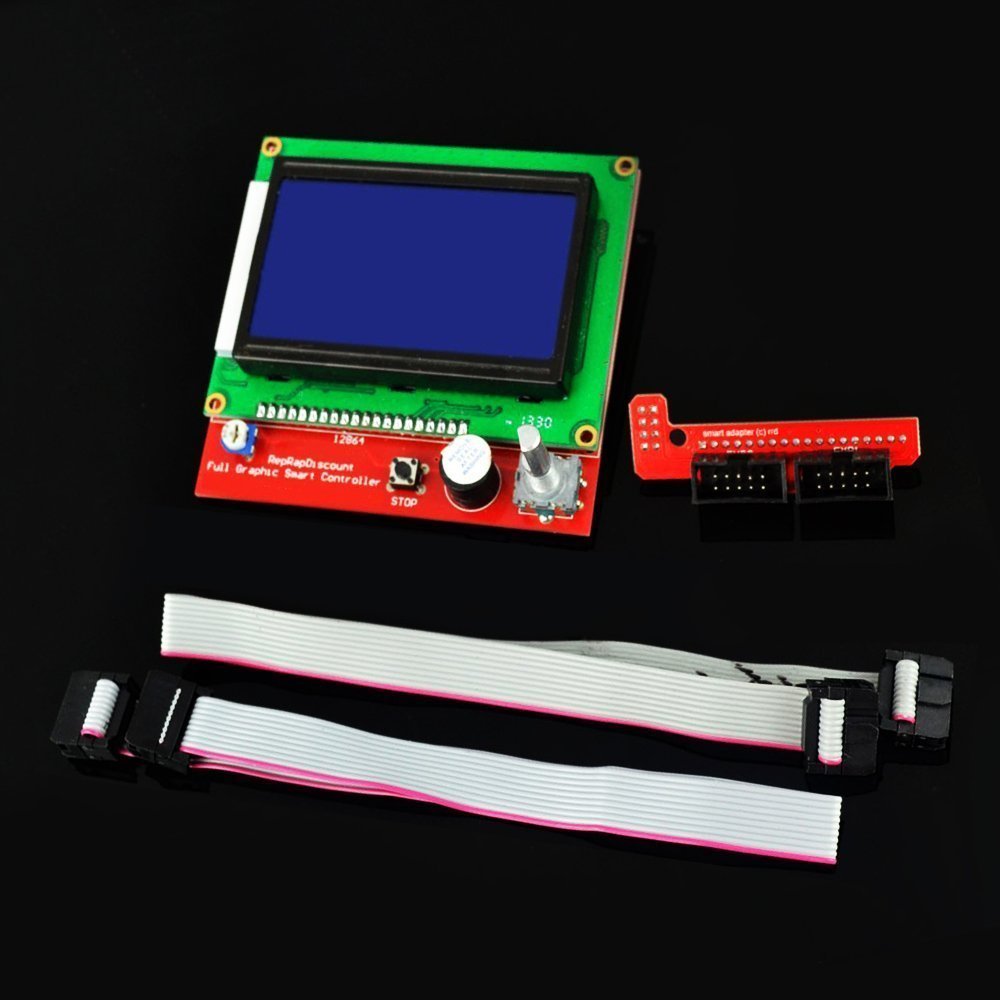 DollaTek Rampe del kit controller stampante 3D 1.4 + display grafico completo + Mega + driver motore passo-passo A4988 per RepRap (LCD 12864)