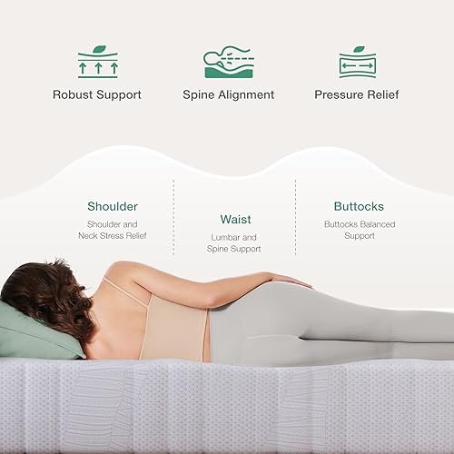 Miniatura 2 de Novilla Colchón Twin, colchón de espuma viscoelástica de gel de 12.0 pulgadas Twin en una caja, espuma de carbón de bambú y funda suave transpirable