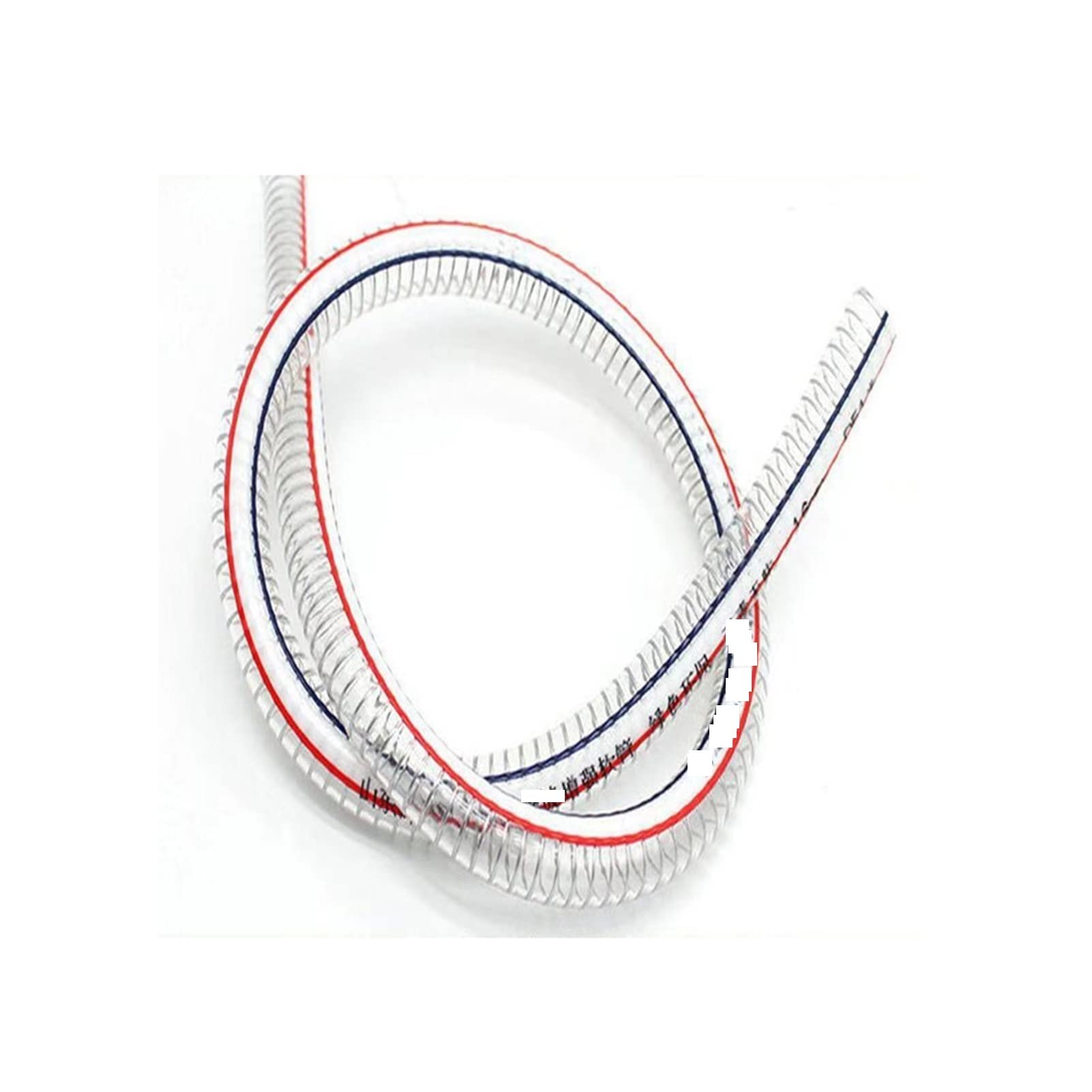 PVC. Tubo di Acciaio Trasparente Tubo Flessibile ad Alta Temperatura antigelo Resistente alle Temperature tubo16 / 19/25/32/38/40 / 45mm Tubo d'Acqua in plastica