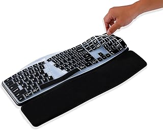 Keyboard Cover for Logitech Ergo K860 Wireless Ergonomic Keyboard,Waterproof Silicone Keyboard Protector Skin for Logitech K860 Split Keyboard Ultra Thin Dust-Proof Protective Accessories
