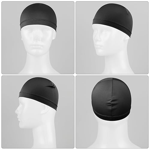 Miniatura 5 de 4 gorras onduladas para hombre, sedosas, con banda elástica, para 360, 540, 720 ondas, suaves, transpirables, de satén, durag, unisex, para adultos