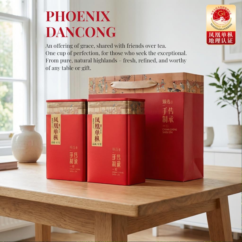 Thé Oolong Phoenix Dancong De Qualité Supérieure | Doux Et Moelleux | Thé Chinois En Vrac | Coffret Cadeau De 500g (250g × 2)