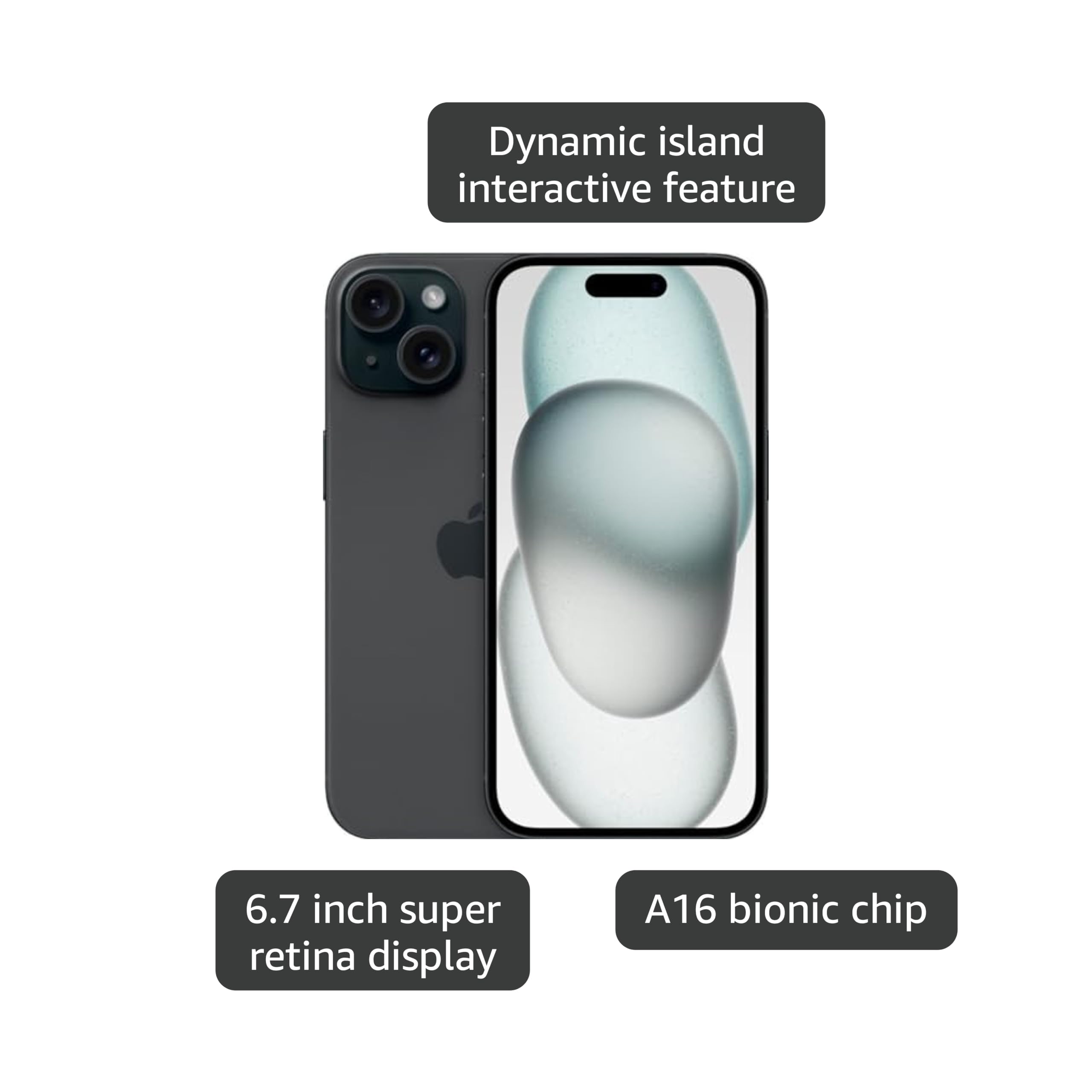 Amazon.com: Apple iPhone 15 Plus, 128GB, Black - T-Mobile (Renewed