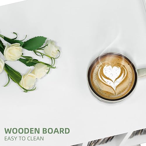 Miniatura 5 de Lerliuo Soporte para tocadiscos con almacenamiento para hasta 100 álbumes, soporte giratorio con patas de madera de haya, mesa de tocadiscos de