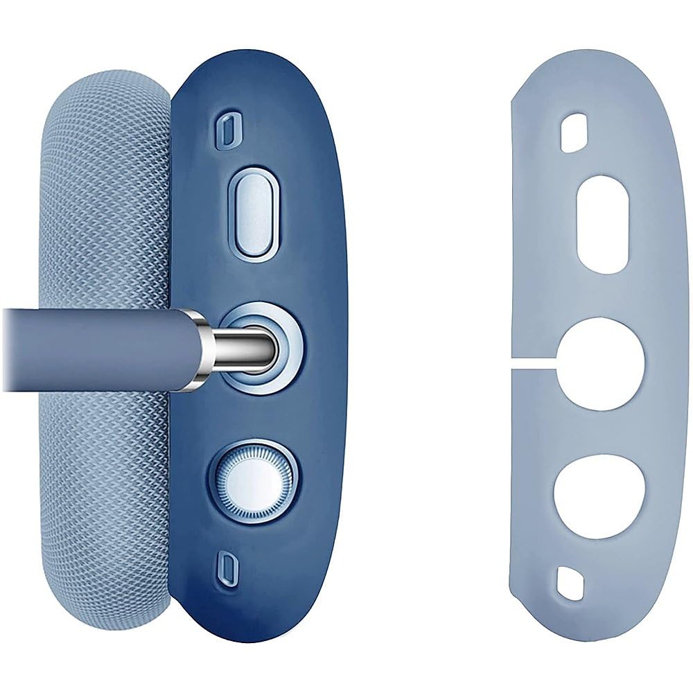 SaharaCase Silikon-Schutzhülle für Apple AirPods Max Kopfhörer [robust] Kopfhörer-Schutz, rutschfest, schmale Passform, Blau