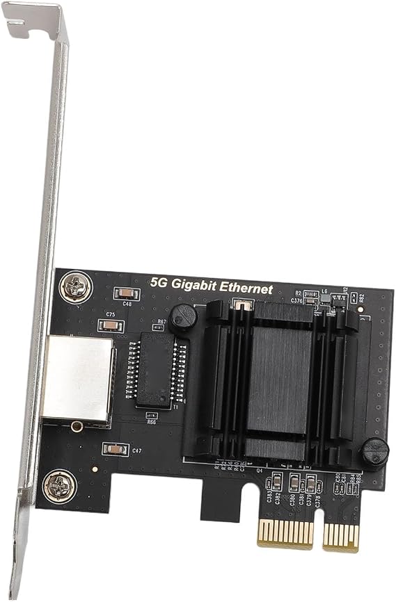 5Gbps PCIe Network Card, PCIe to RJ45 Ethernet Network Adapter, RJ45 LAN Adapter for Windows10/11 Linux Desktop PC