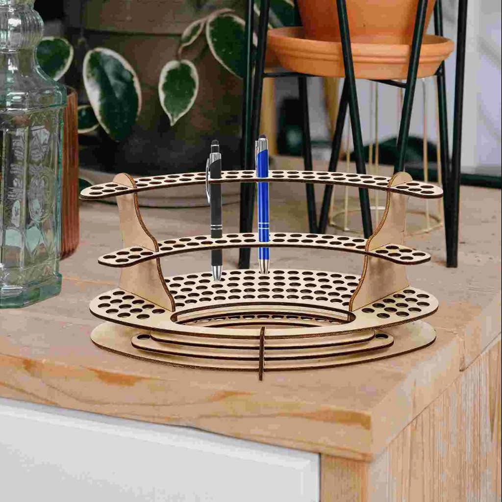 Stiftehalter aus Holz für Schreibtisch, Schreibwaren, Organizer, Büroorganisation, Stifte
