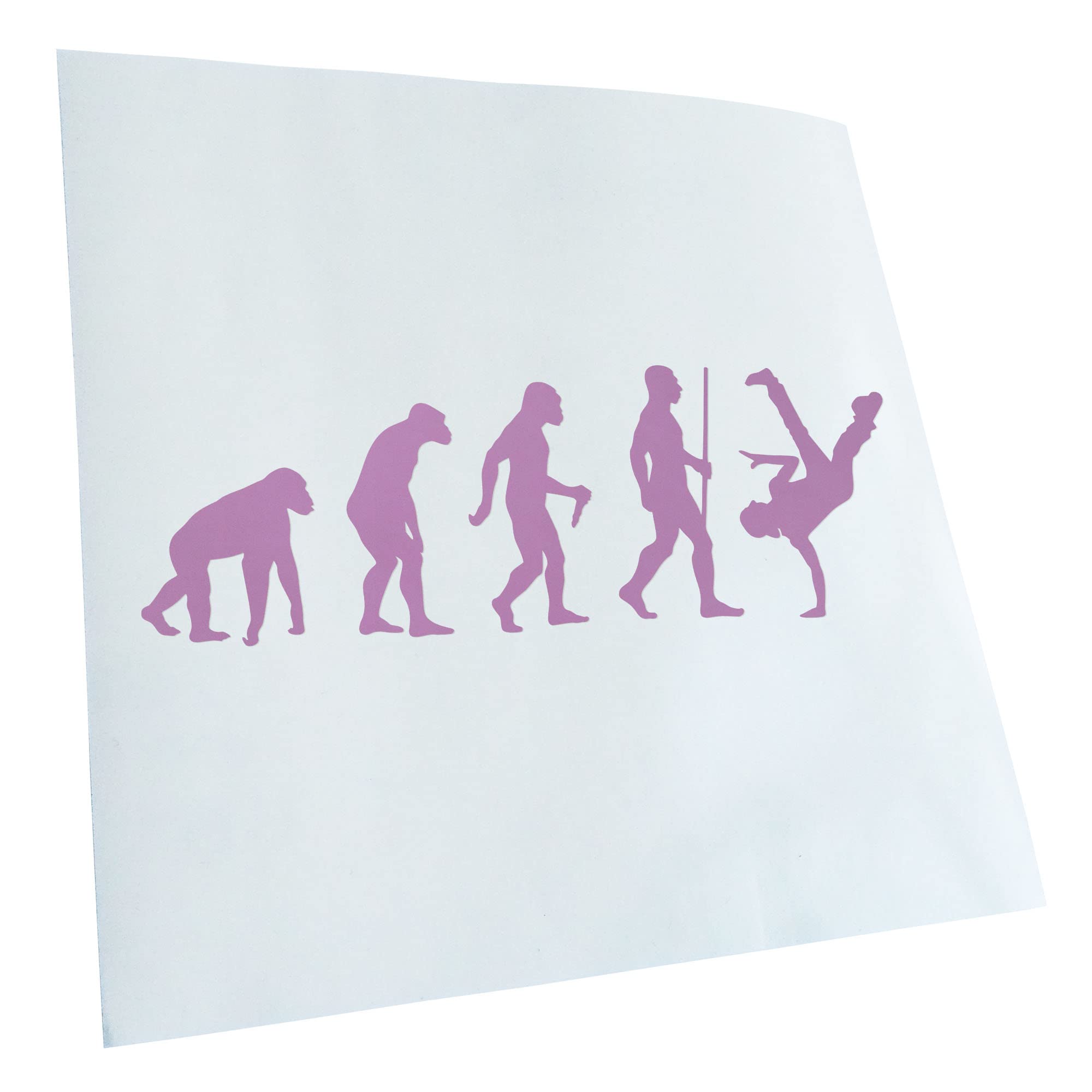 Kiwistar - Car Sticker - Breakdance Evolution - Lilac - 40 x 13 cm - Rear Window Car Sticker Weatherproof for Car Truck Moped Truck - Sticker Exterior Self-Adhesive Tuning Accessories for Windows
