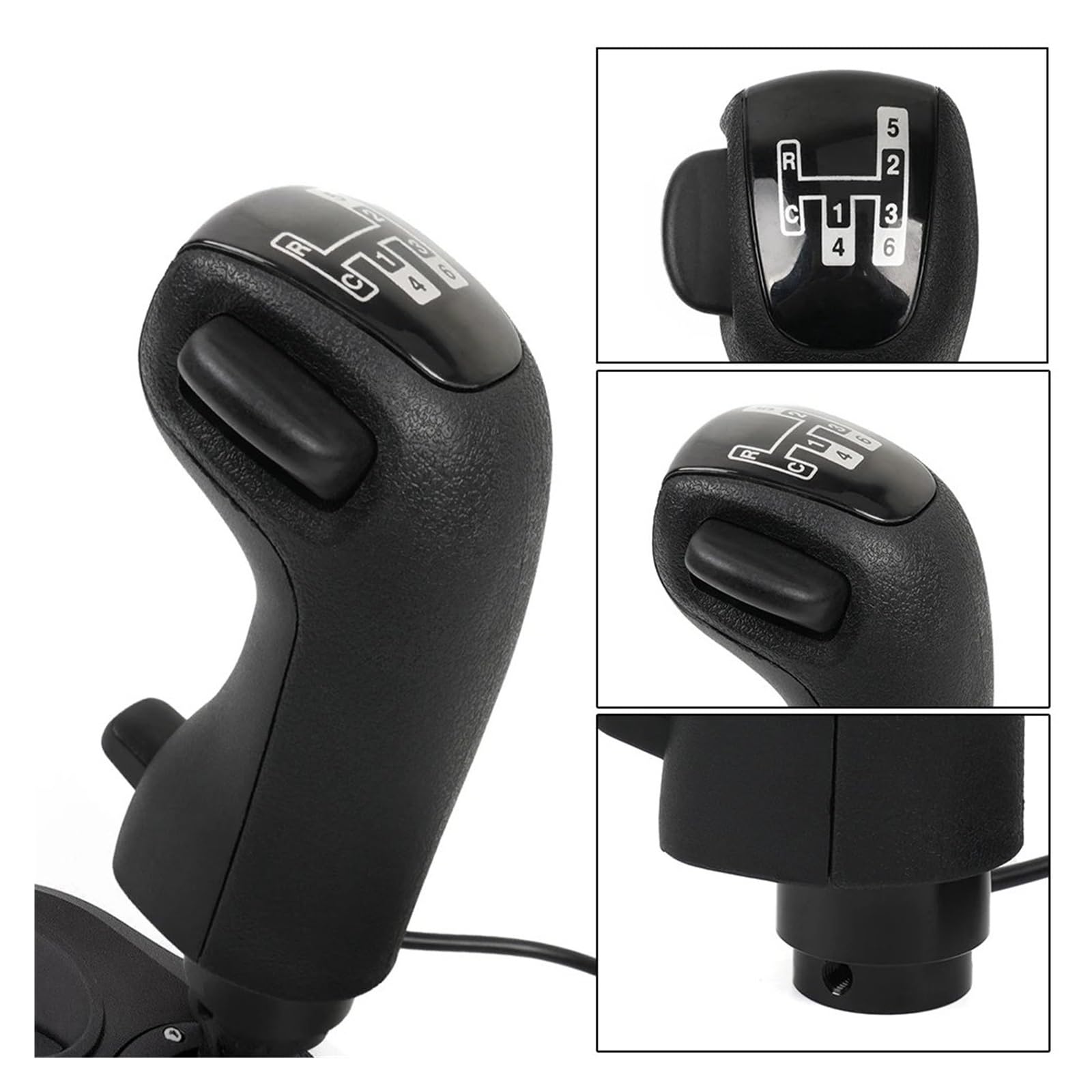 SOHINI Pommeau Levier Vitesse Voiture pour Logitech pour G29 G27 G25 pour Scania Camion Simulateur Jeux USB Pommeau Levier Vitesse PC USB Simulateur Vitesse Manette Vitesse Bouton Pommeau Vitesse