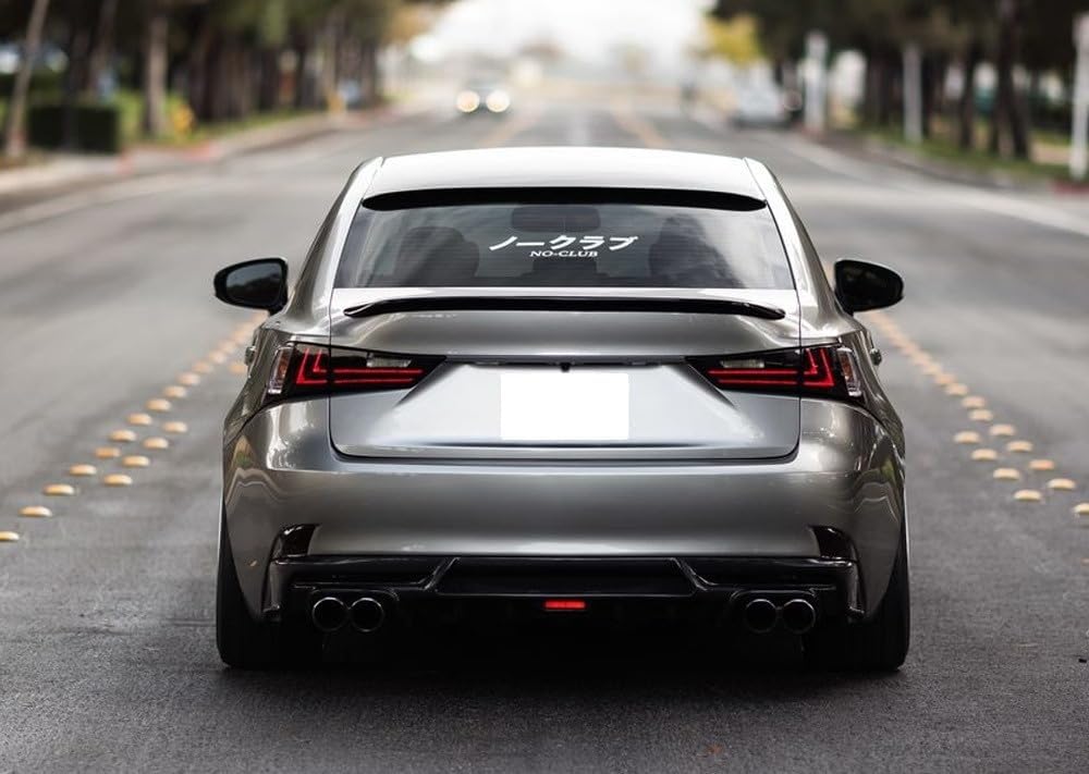 iJDMTOY Smoked Lens Rear Bumper Reflector Lenses Compatible With 2014-2020 Lexus IS IS250 IS300 IS350 IS200t IS-F, OE-Spec LH RH Assembly