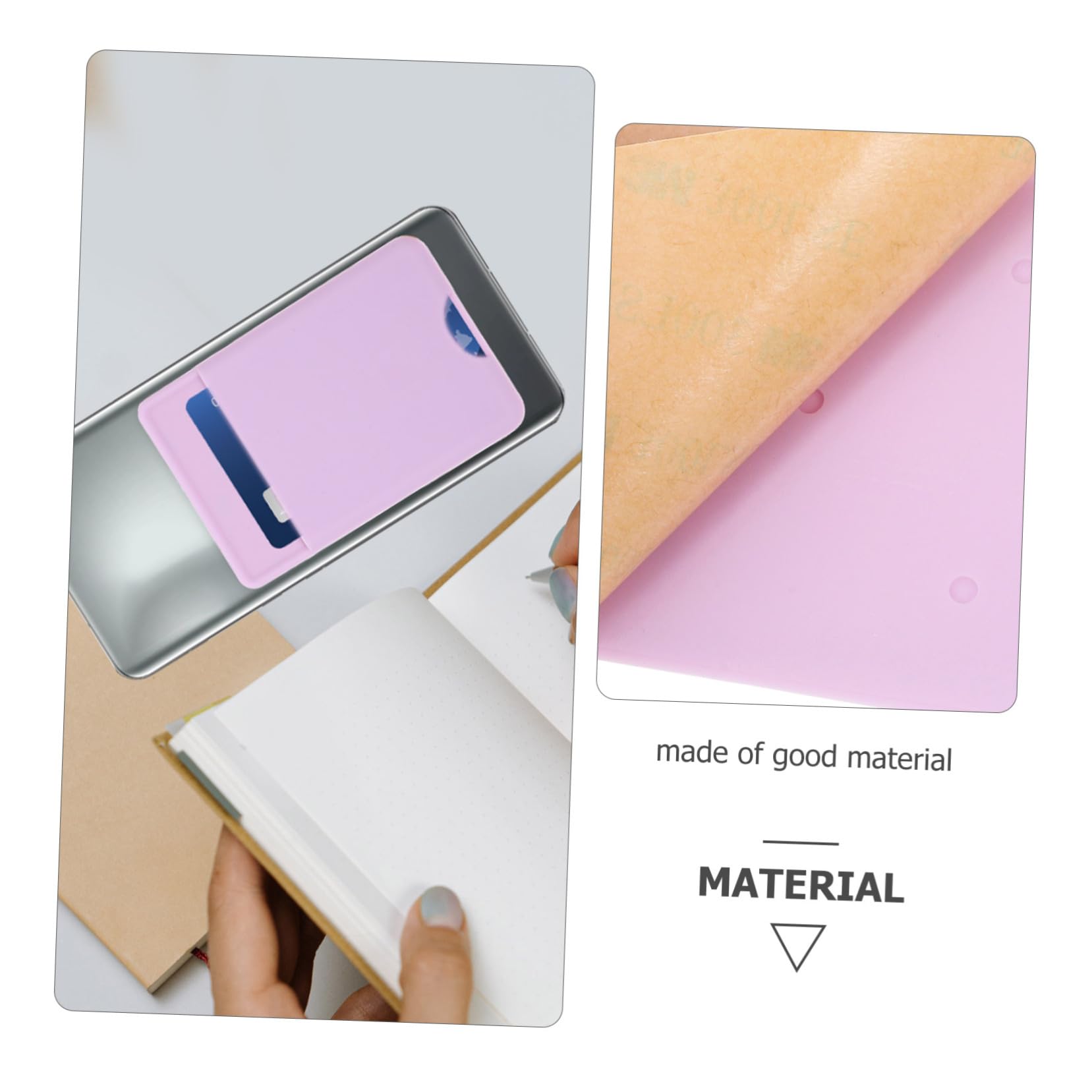Uonlytech 10pezzi Portafoglio Adesivo Per Smartphone Silicone Da Titolare Per Carte e Biglietti Da Visita