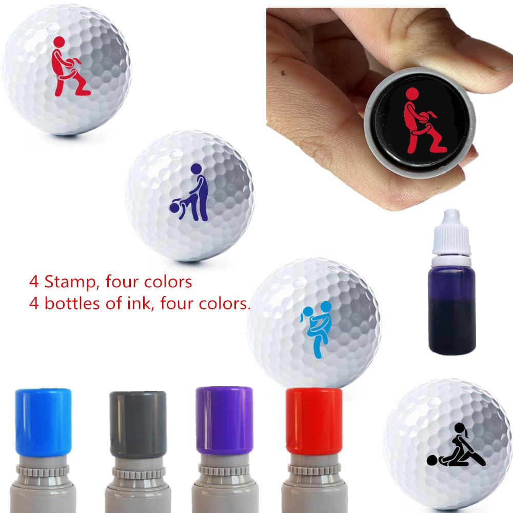 Sellos personalizados de pelotas de golf para identificar, regalo divertido para adultos entusiastas