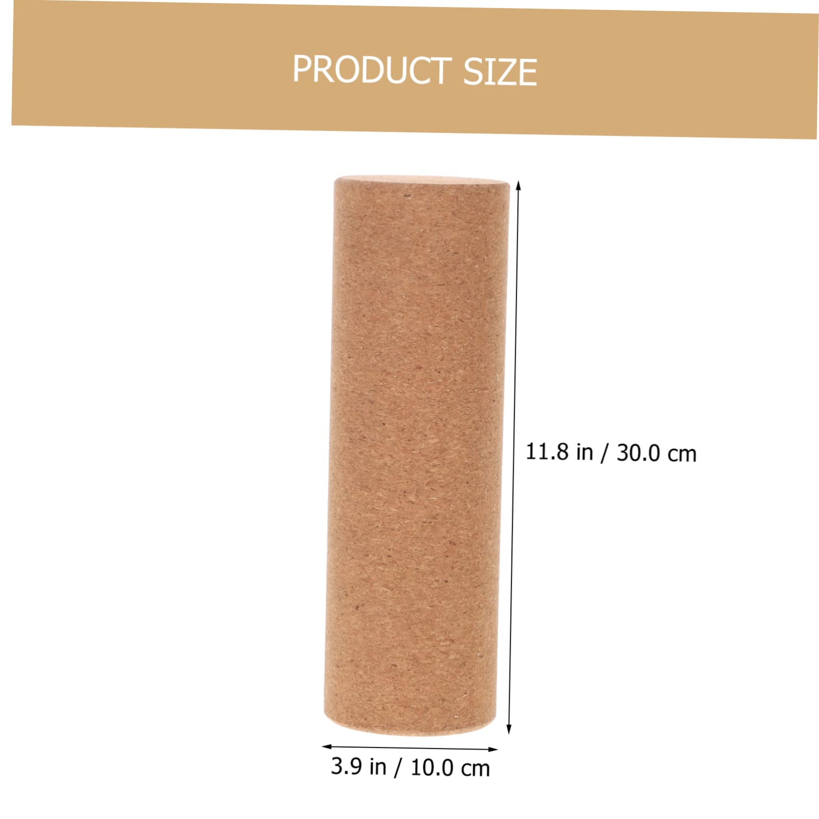 Toyvian Columna De Yoga De Corcho Para Masaje De Espalda Cilindro De Yoga Deportivo Portátil Para Entrenamiento De Flexión De Espalda