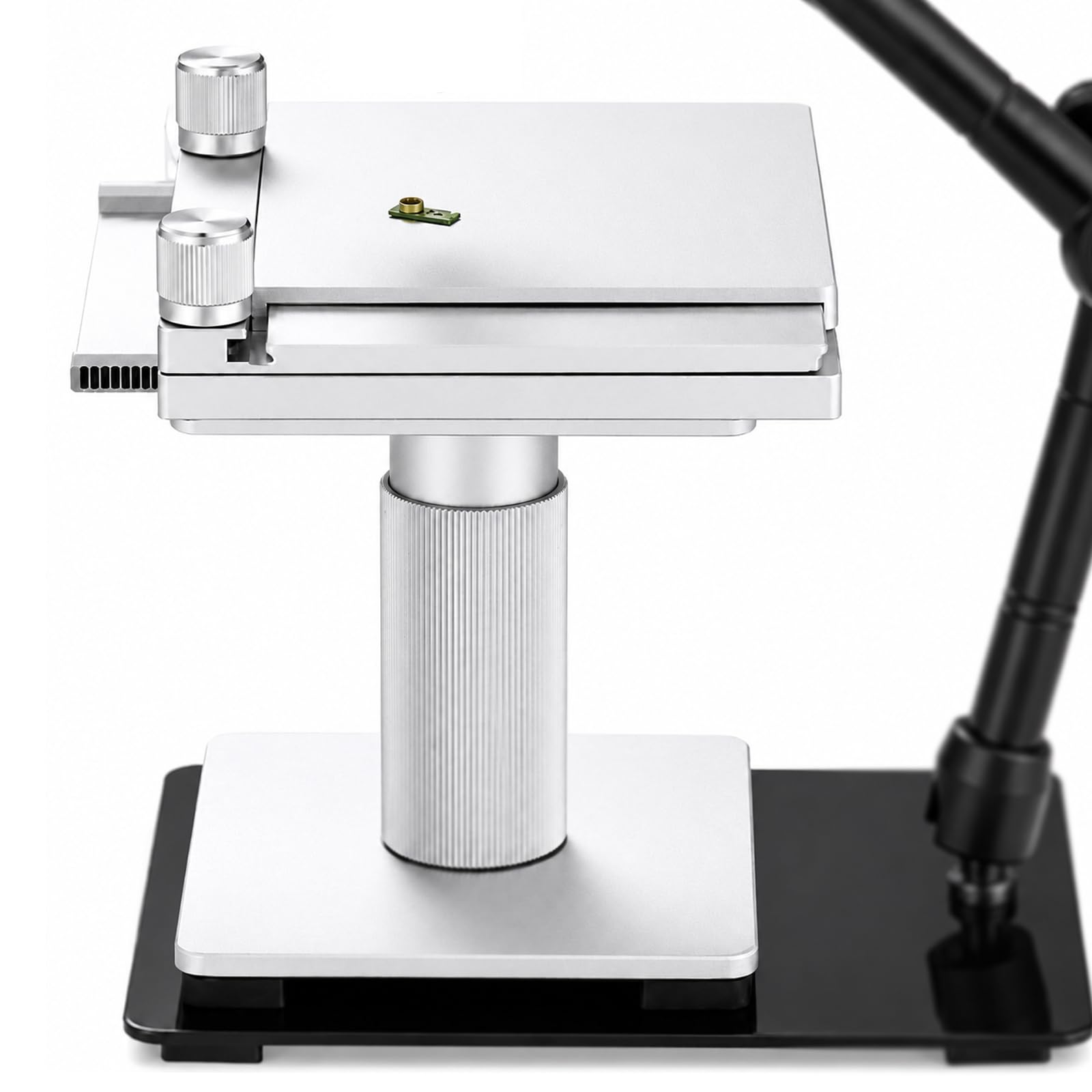 QYLTTDM Microscope Moveable Stage, Versatile Microscope Slide Stage, 40mm Travel With Vertical Stand - X-y Gliding Table, For Macro/micro Photography & Examination, For Labs & Educators