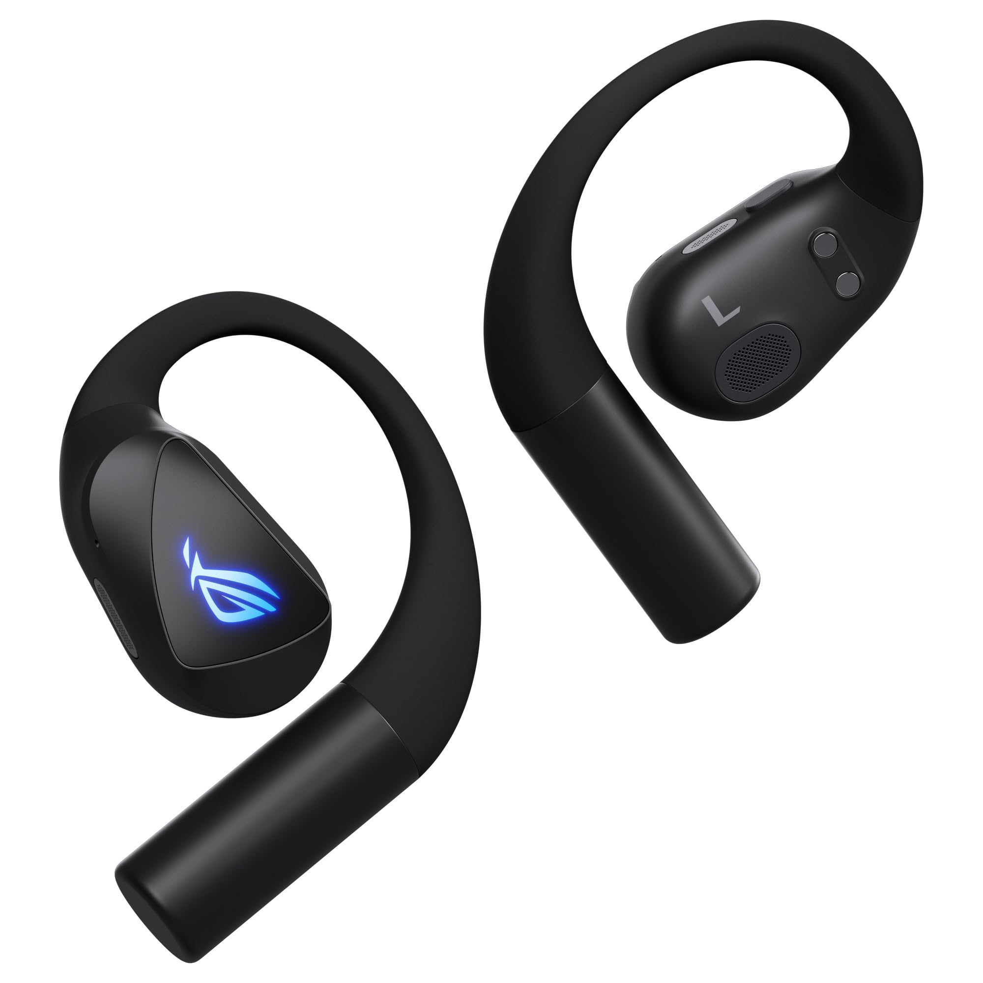 ASUS ROG Cetra Open Wireless - Auriculares Gaming (2,4 GHz y BT, ROG SpeedNova, Controladores de diafragma Recubiertos de DLC de 14,2 mm, cancelación de Ruido IA, 16 h de reproducción, IPX5) - Negro