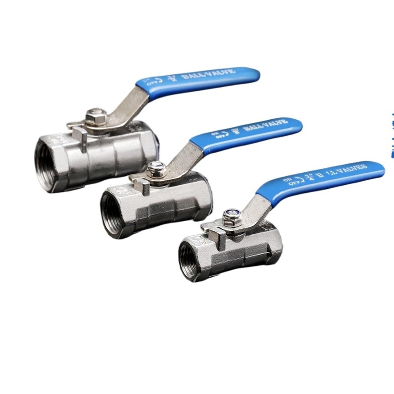 Robinet à boisseau sphérique taraudé vanne arrêt inox 3/4 pouce femelle