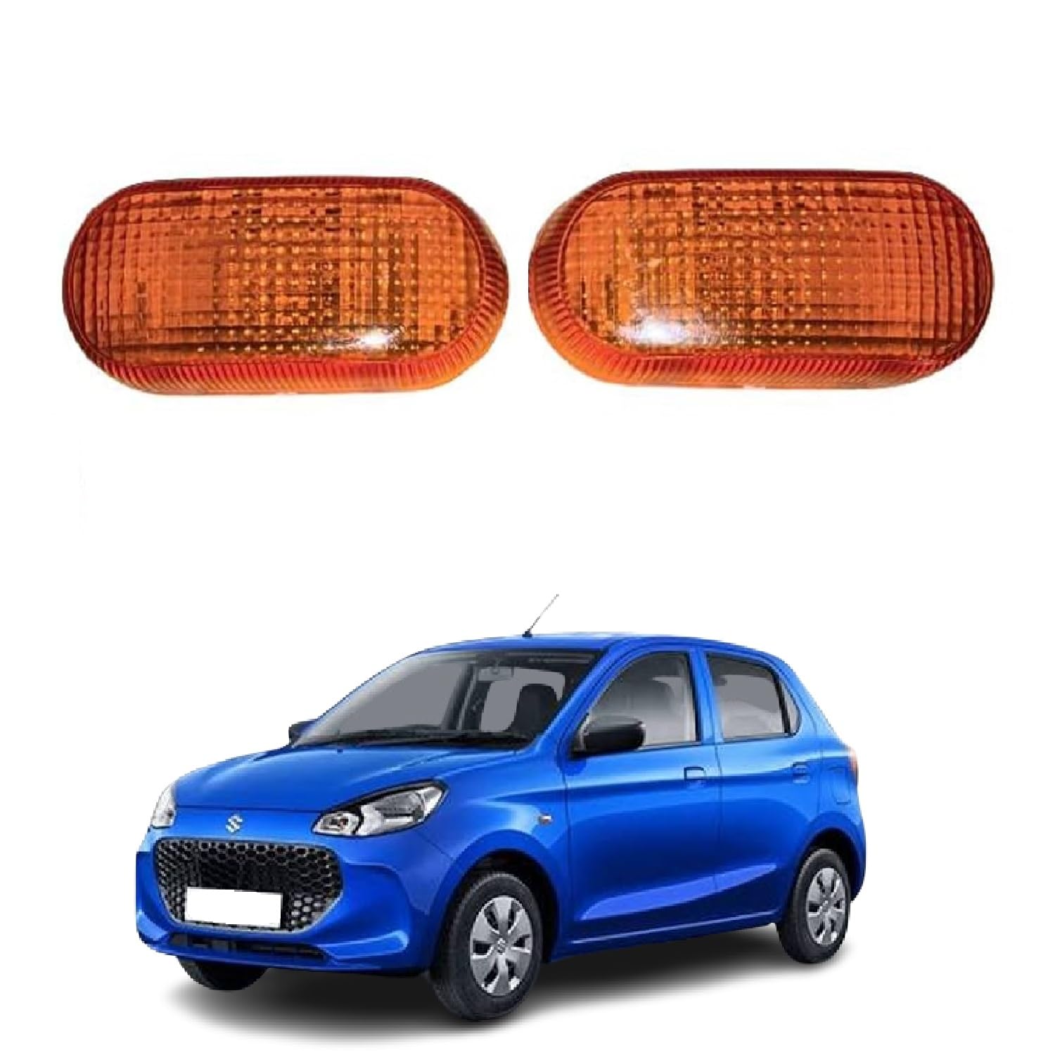 STYCARO Bumper Fender Bumper Indicator Light Lamp Assembly Maruti MARUTI ALTO, ALTO 800, ALTO K10, EECO, GRAND VITARA, XL7, S-PRESSO, VERSA, WAGON R, ZEN ESTILO Yellow (Set of 2)-image-36
