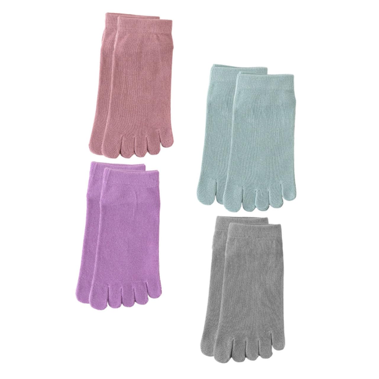 BESTYASH 5 Sätze Damen Fünfzehen Atmungsaktive Unsichtbare Für Flache Schuhe Pumps Und Sport Bequeme Und Elastische Baumwolle 4 Paare * 5