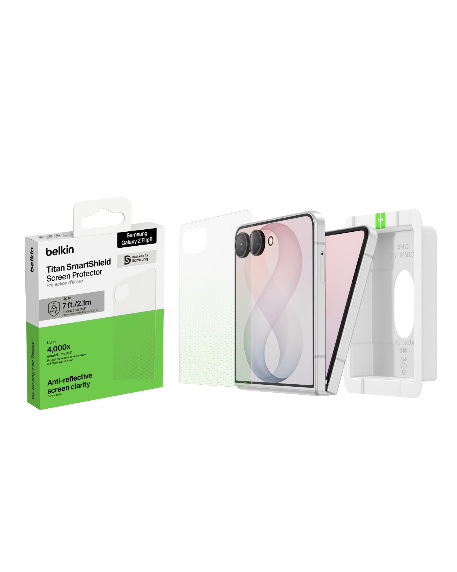 Belkin Titan - Pellicola protettiva antiriflesso per Samsung Galaxy Z Flip8