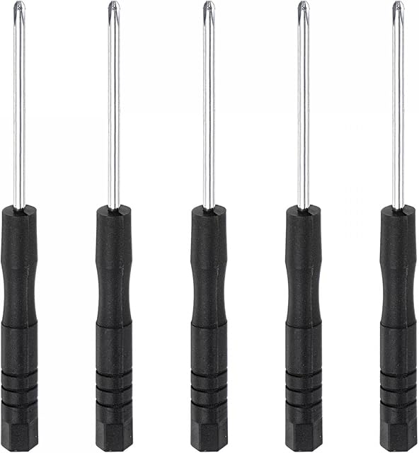 sourcing map Mini Phillips Screwdriver, 2.0mm Cross Head for Watch Eyeglasses Metal Buckle Electronics Repair, 5 Pcs