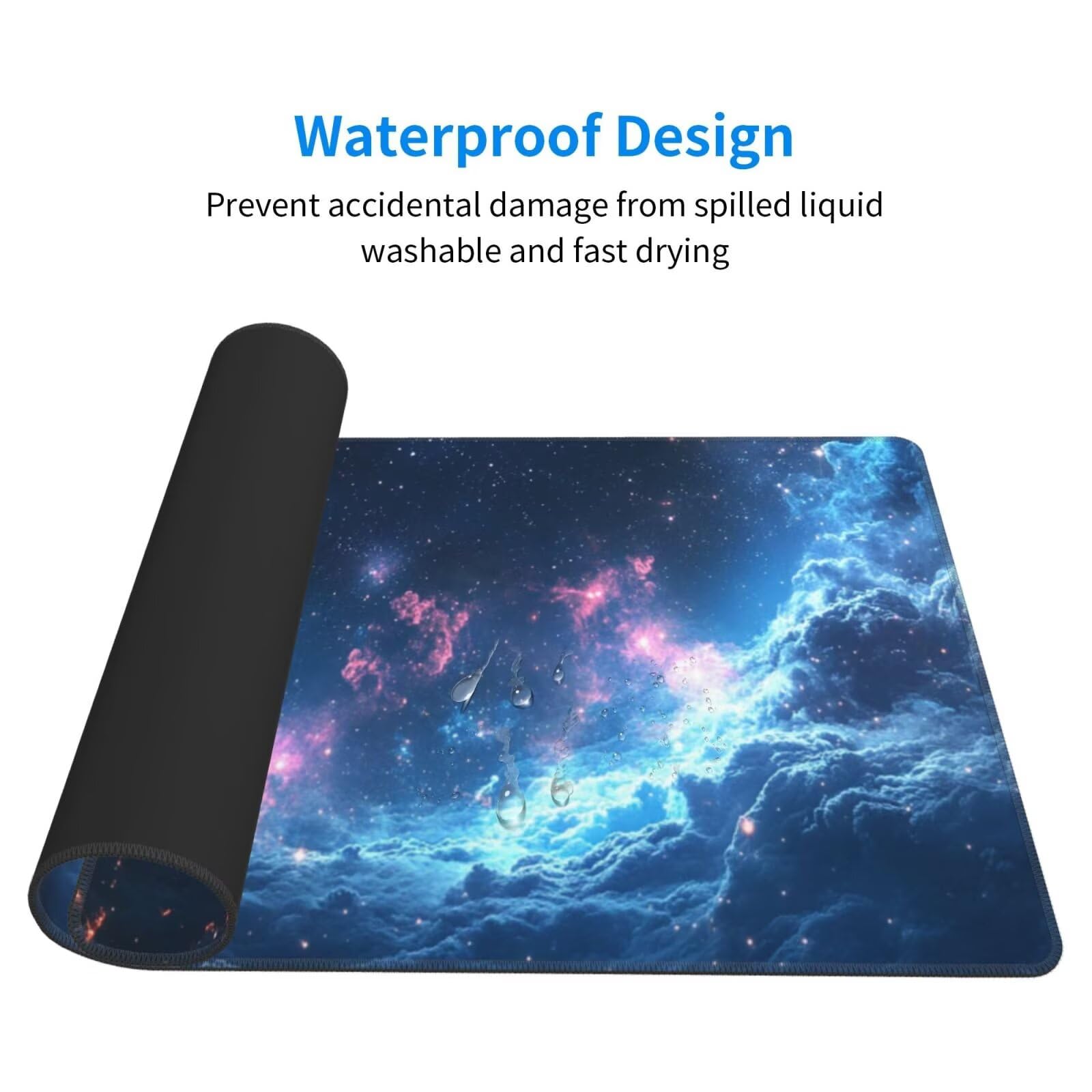 Podkładka pod mysz lotos XXL Budda mata na biurko 1600 x 800 x 3 mm zmywalna podkładka do gier na laptopa, z antypoślizgową gumową podstawą, do graczy, PC, pracowników biurowych Y575