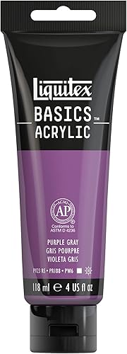 Vista 173 de Liquitex BASICS Pintura Acrílica, Tubo de 118ml (4 oz), Tono Carmesí de Alizarina