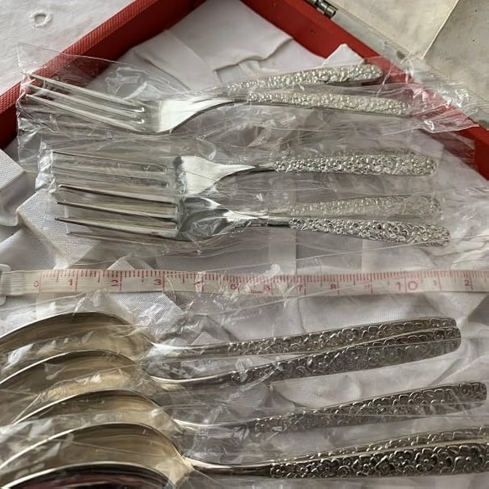 Amazon | Mt.Fuji デザートスプーン＆ フォーク 12本セット 銀