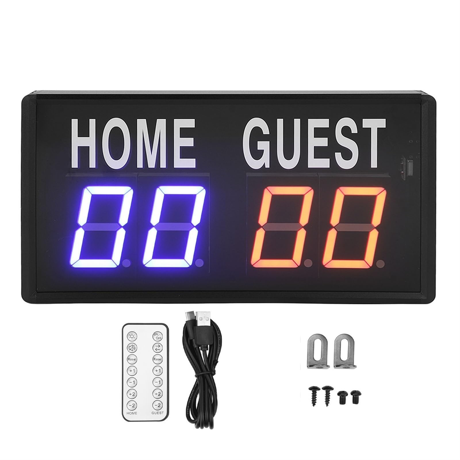 Tabellone Segnapunti Elettronico Telecomando in Lega di Alluminio da Tavolo Digitale for Pallavolo Pallacanestro Facile Vedere Sia all'Interno Che all'Esterno