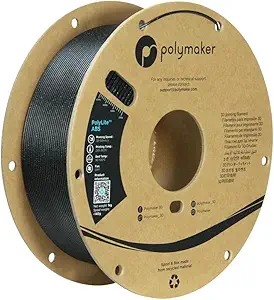 Polymaker Glitter ABS Filament 1.75mm, Galaxy Black 3D Printer Filament 1.75mm Heat Resistant 1kg - Twinkling ABS 3D Printing Filament, Strong & Durable, Dimensional Accuracy +/- 0.03mm