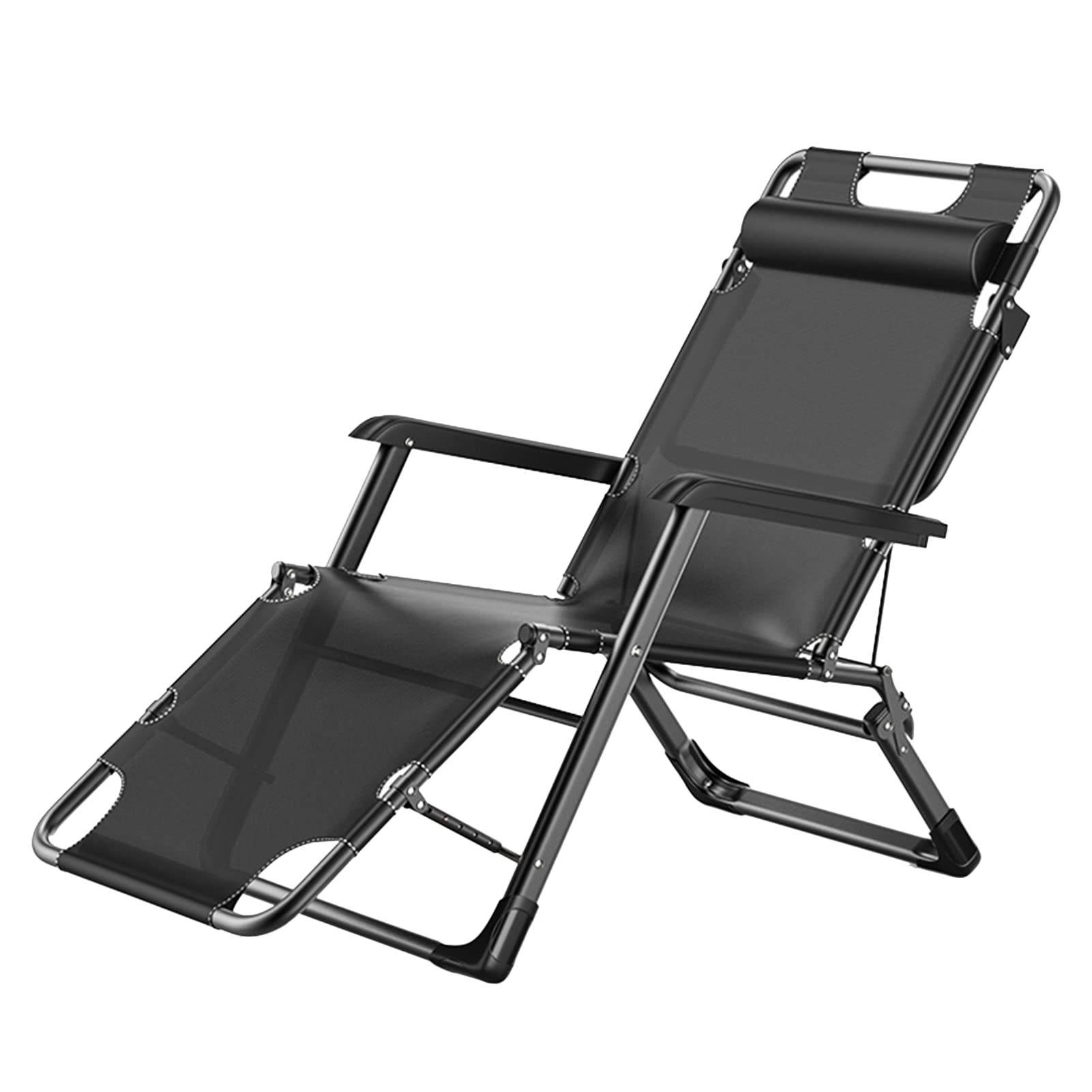 Chaise longue pliante réglable et robuste supportant jusqu'à 200 kg pour jardin