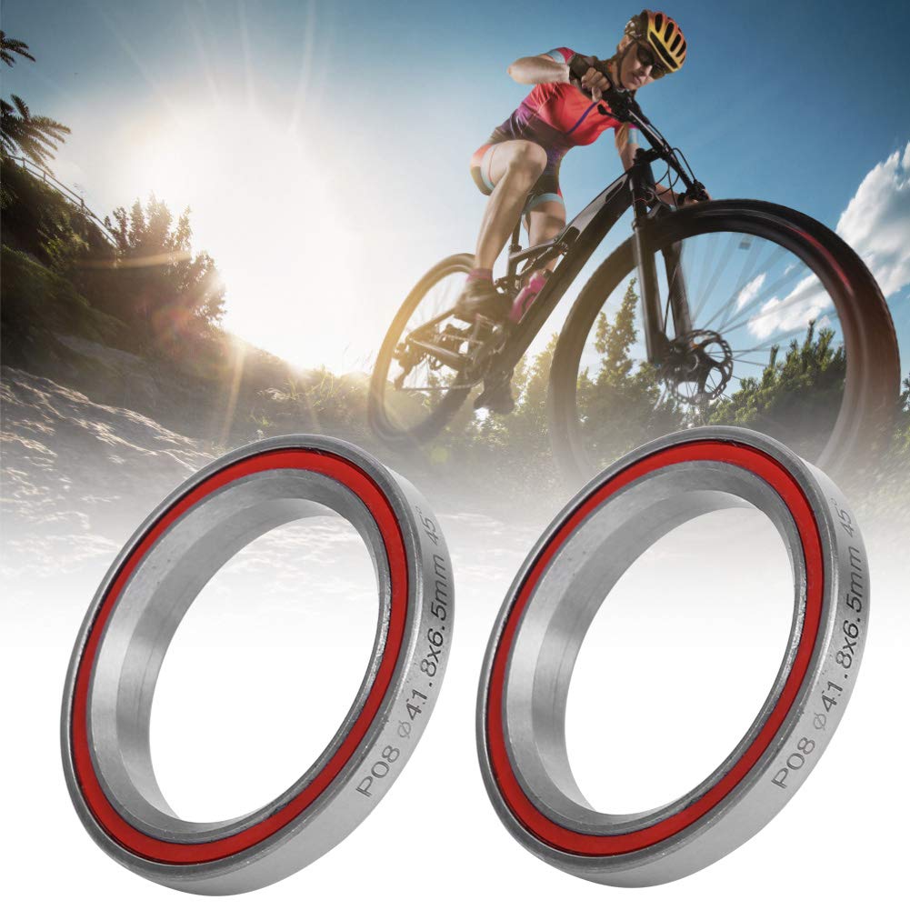 Scooter Headset Bearings, 2Pcs 41.8Mm Duty Mountain Double Sealed Bearing Headset Accessory