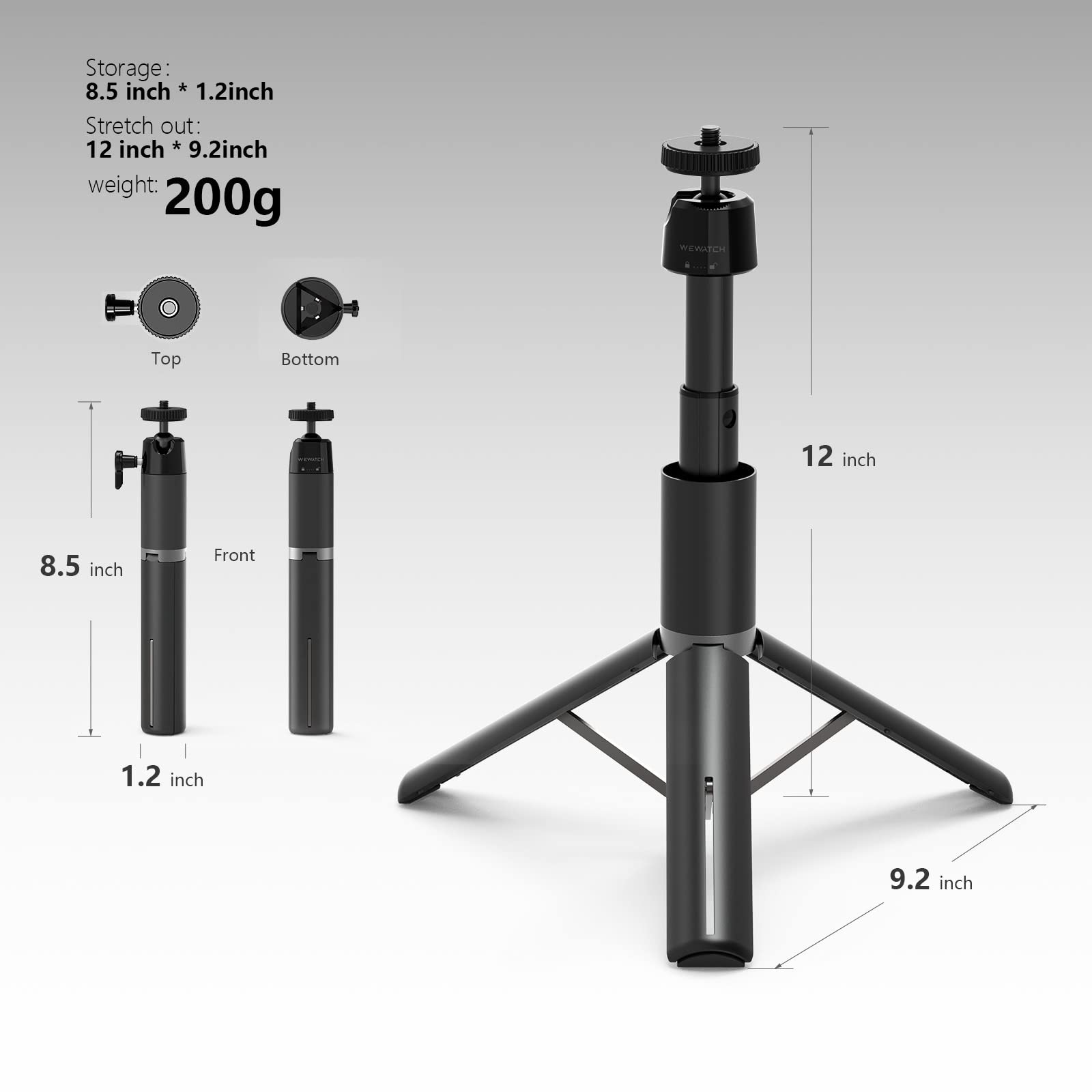 Support de Projecteur Support de trépied Flexible Support de Support de projecteur Portable en Alliage d'aluminium avec rotule à 360 ° for projecteur Support Projecteur Réglable