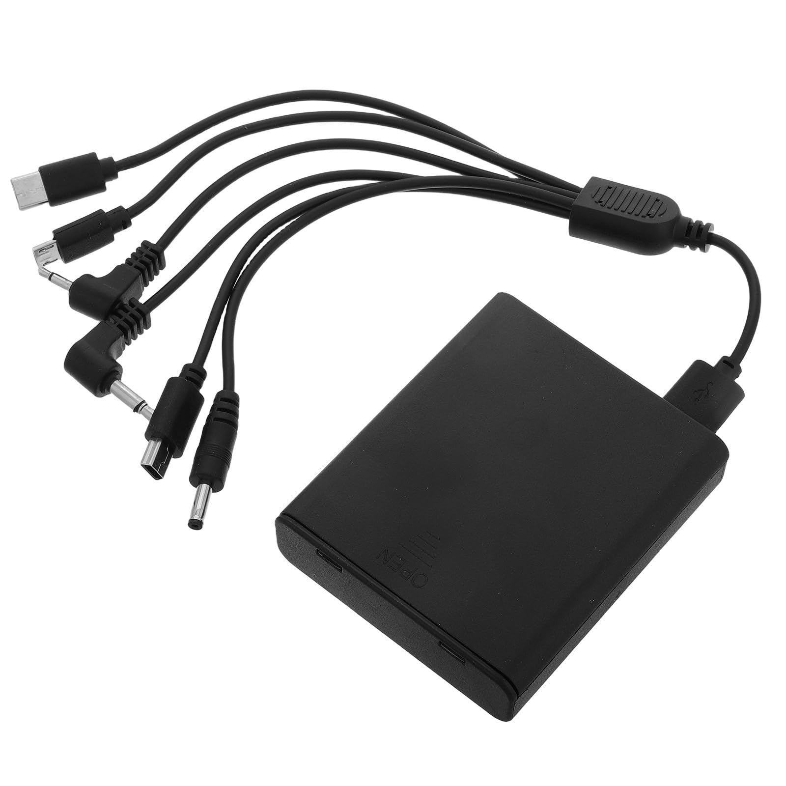 HEMOTON Caja de Batería de Emergencia para Caja de Seguridad y Cerraduras Electrónicas, Portátil Plástico Negro con Larga Duración de Batería