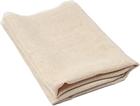 Speaker Grill Cloth Linen Speaker Fabric Protective Dustproof Mesh Cloth Stereo Fabric Replacement for Home Stage Speakers, Media Cabinet, KTV Box-Two Layers50 * 146cm-Beige
