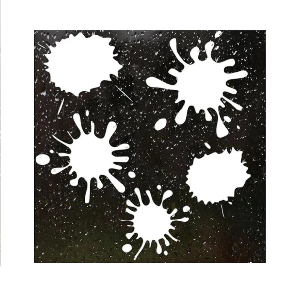 18.8 * 20cm Set of Blots Car Sticker Vinyl Decal Car Auto Stickers for Car Bumper Window Car Decor(White)