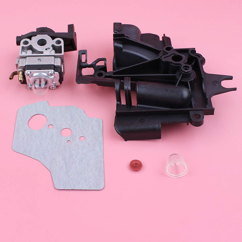 Kit de comprobación la junta del carburador, cubierta y bombilla cebado, Adecuado para el motor cortacésped GX35 HHT35S GX 35