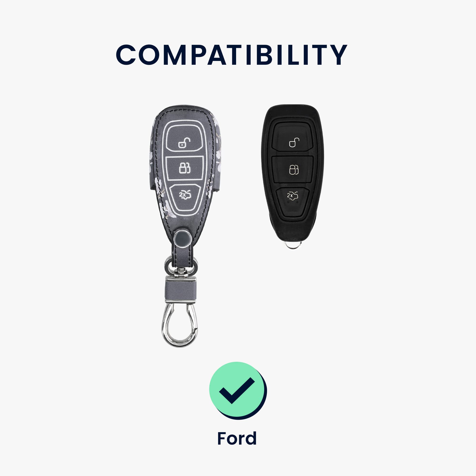 Amazon | kwmobile Ford 3-ボタン 車のキー Keyless Go対応 車 キー