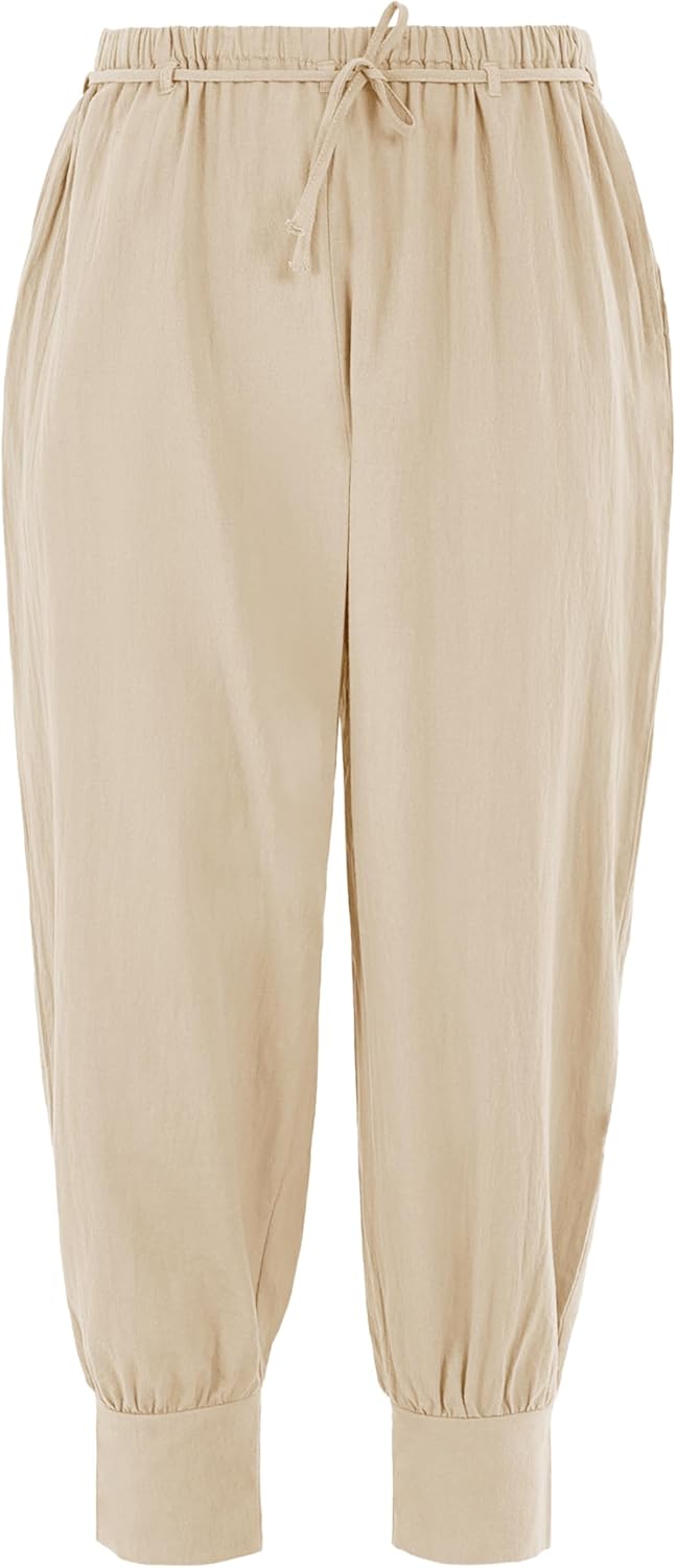 Mens Medieval Renaissance Pants Viking Pirate Mercenary Gothic Costume Cosplay Navigator Trousers - Image 2