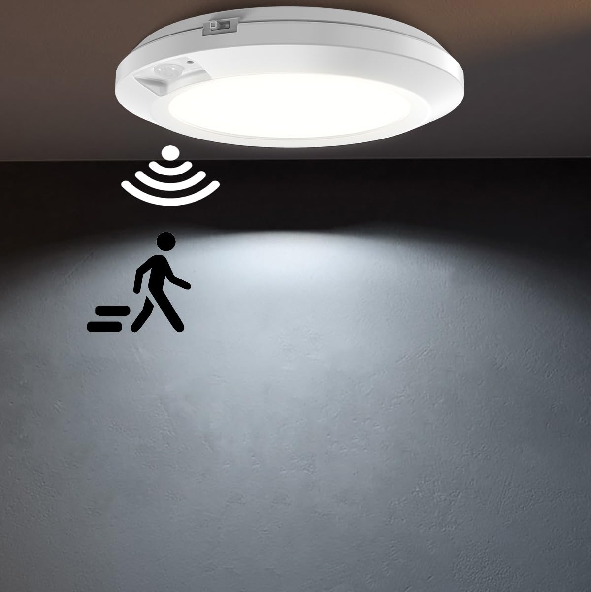APCENS Battery Operated Motion Sensor Light Indoor, 6.3