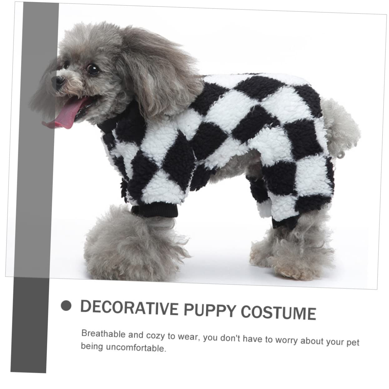 Sosoport 4pezzi Costume Per Cani Morbido e Confortevole Pigiama Pile Per Cuccioli Abbigliamento Da Casa Per Cani Adatto Per Feste e Occasioni Speciali