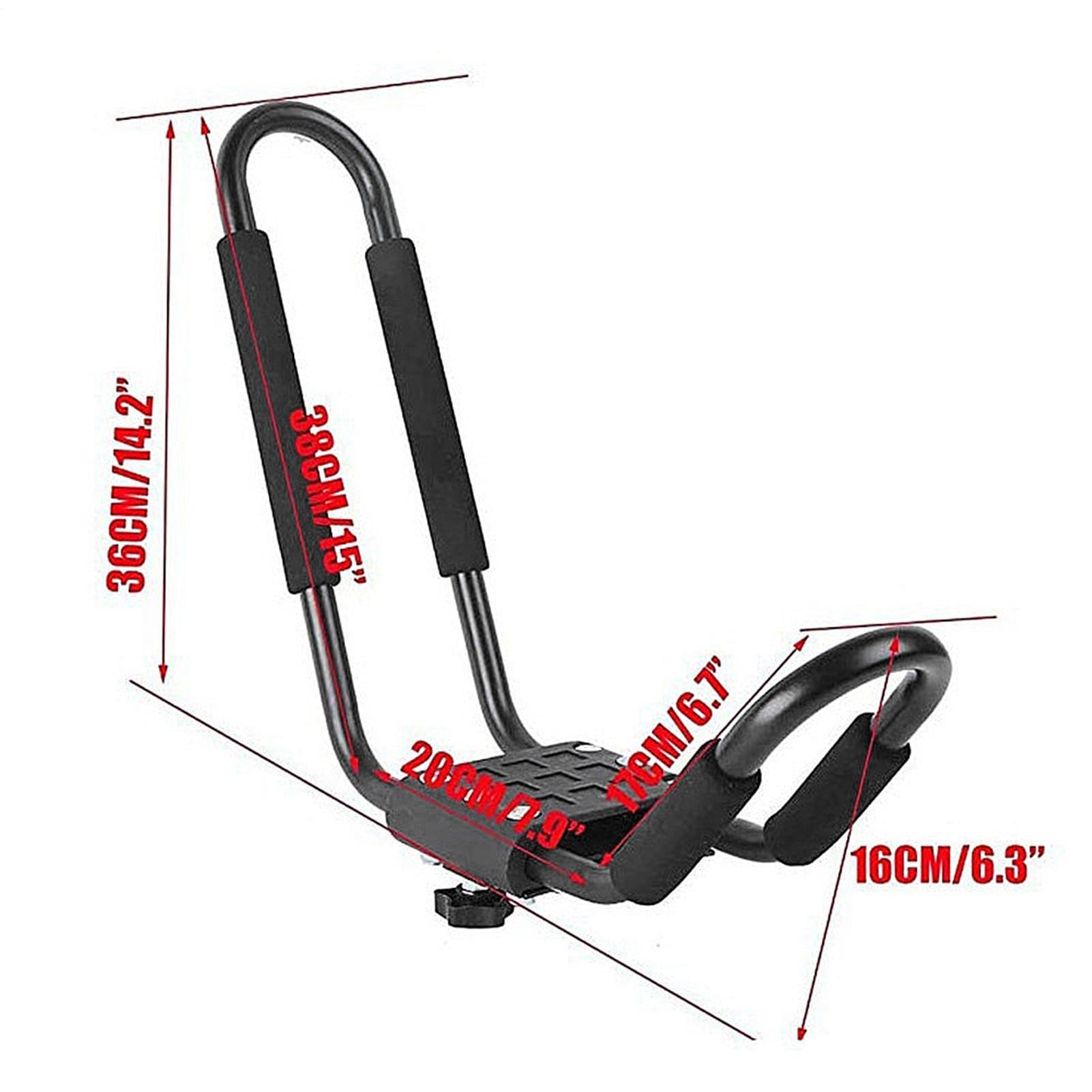 Soporte Plegable para Kayak en el Techo, 2 Unidades, Soporte Plegable para | tabla de surf de coche, soporte de snowboard para esquí, snowboard, cañas de pescar, monopatines, kayak