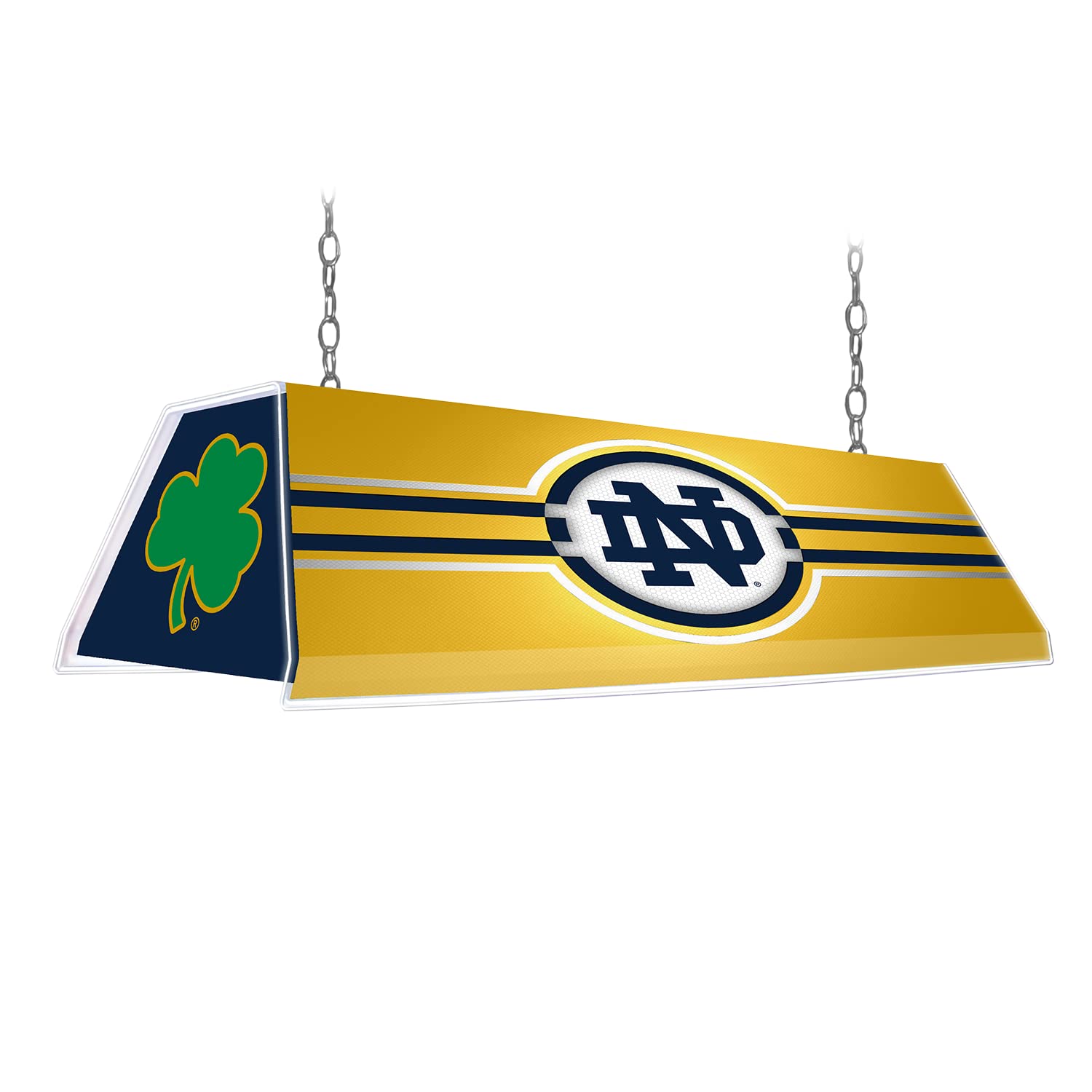 The Fan-Brand for Notre Dame Fighting Irish Edge Glow Pool Table Light, Irish Gold/Shamrock Cap - Team Bar Sign Décor: Home, Dorm, Garage, Office, Fan Cave